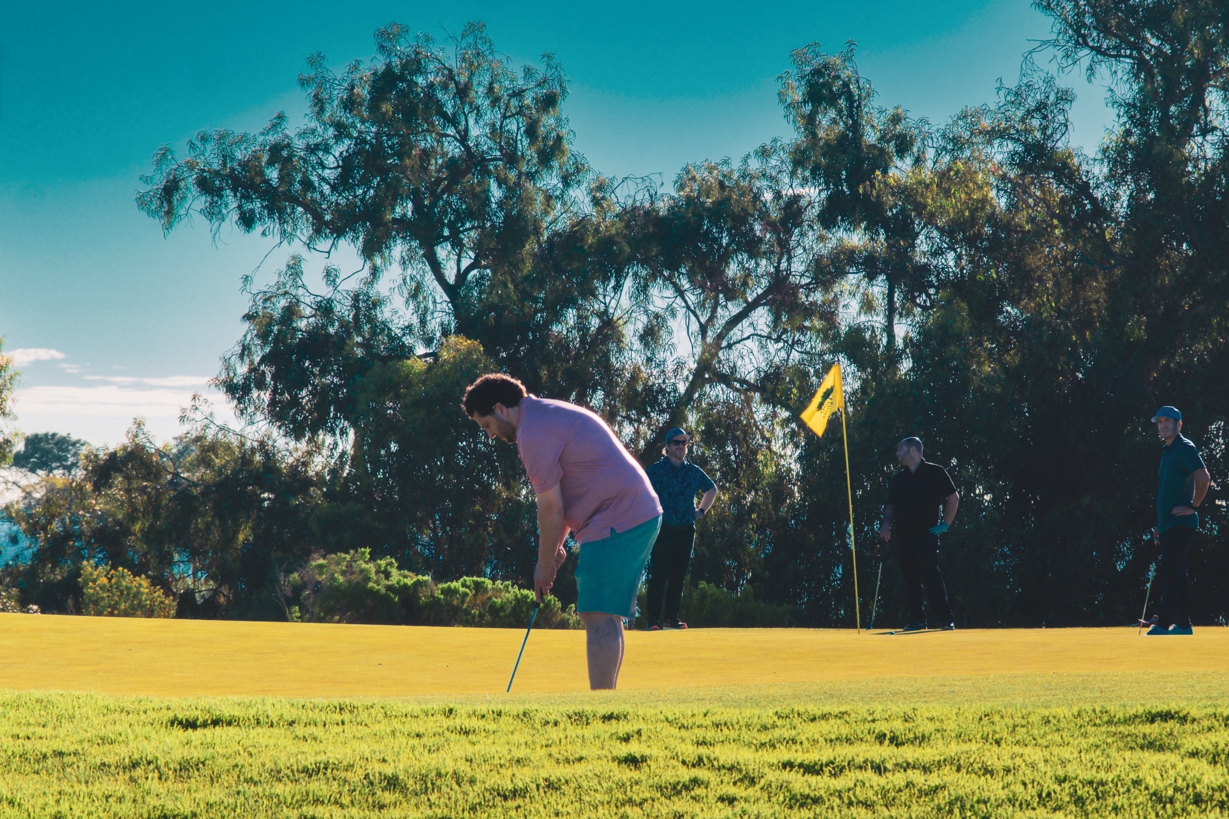 Group at the putting green